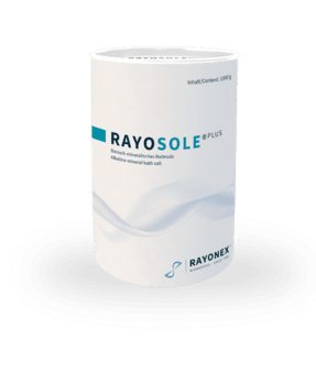 Rayosole® plus mit 8 pH-Teststreifen Packung groß