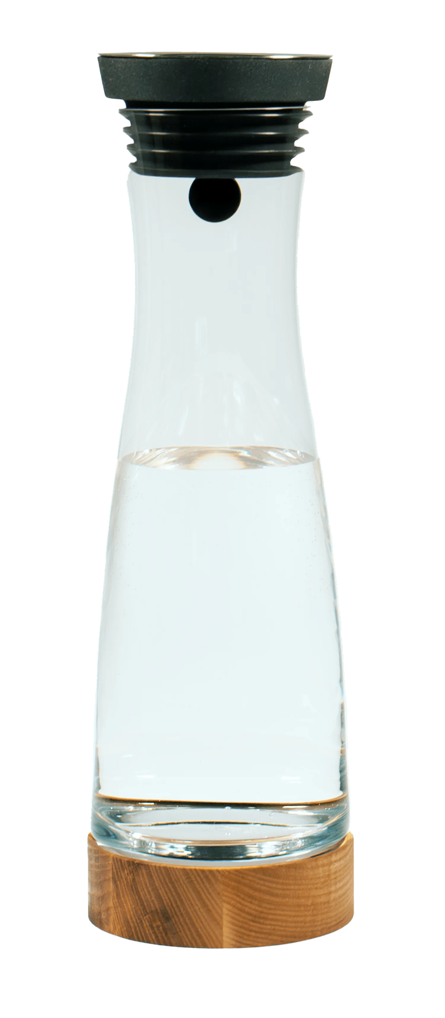 Rayo®-Aqua Complete, konische Glaskaraffe mit weißer Füllung, Detailansicht des Halses