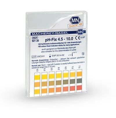 pH-Teststreifen pH-Fix 4,5 bis 10,0 von Macherey-Nagel in der Faltschachtel