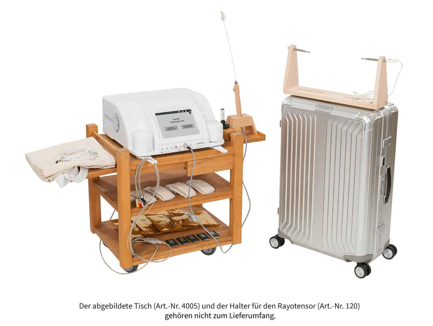 Rayocomp PS 1000 polar 4.0 BB Complete mit Gerätetisch, Detektoren und Aluminium-Trolley