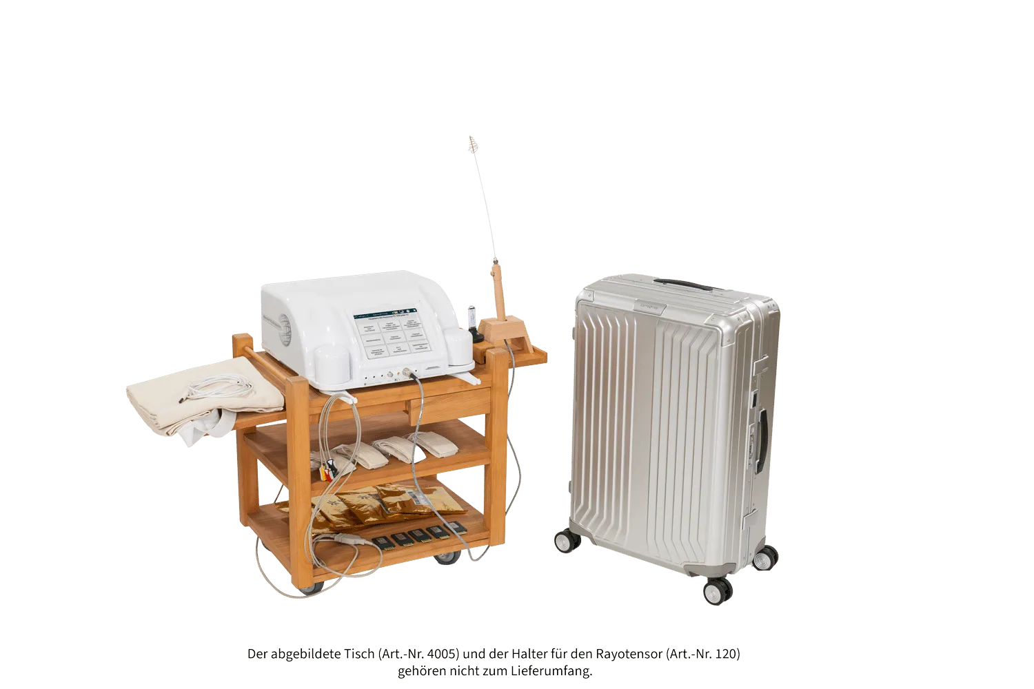 Rayocomp PS 1000 polar 4.0 Complete mit Gerätetisch, Detektoren und Aluminium-Trolley