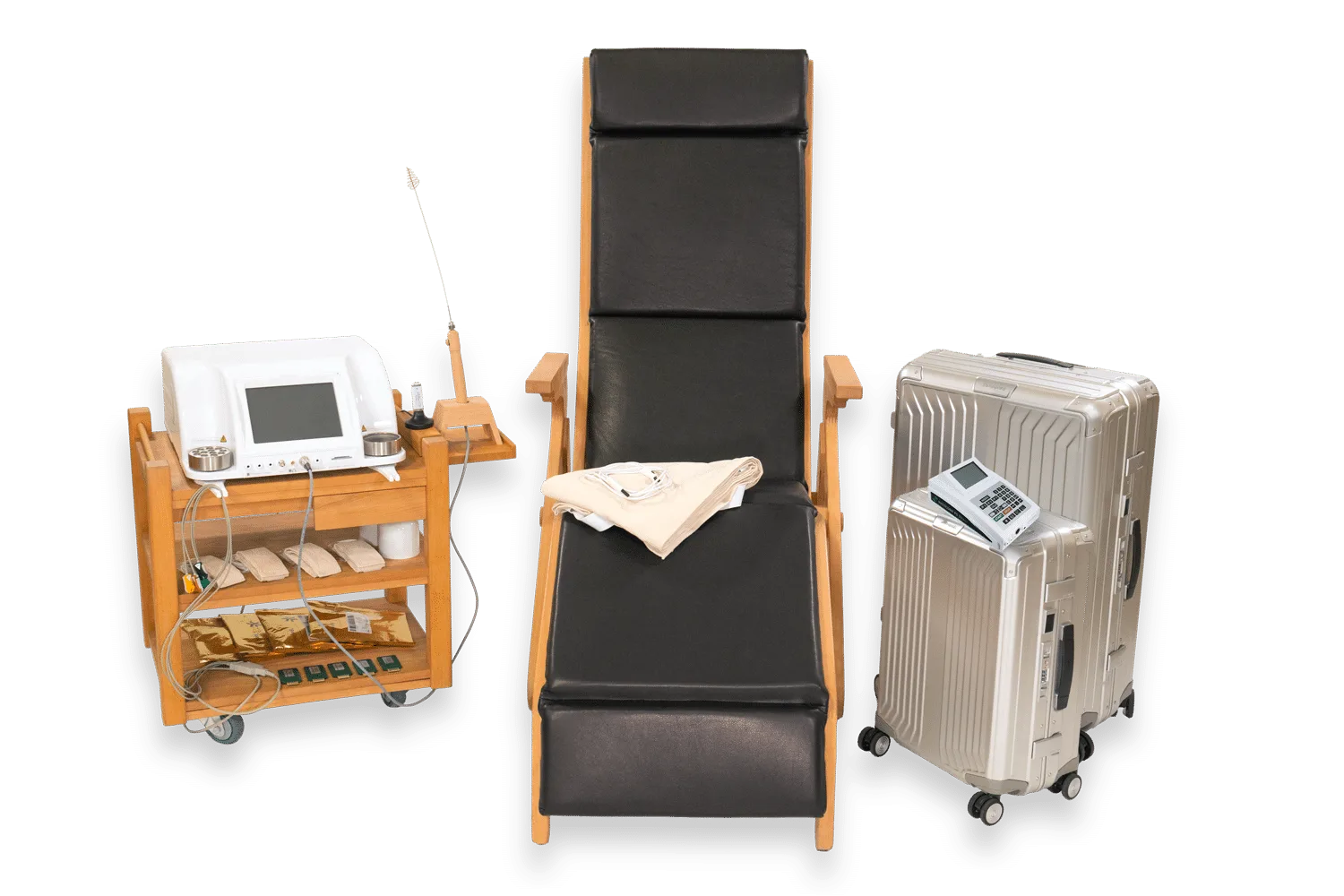 Rayocomp PS 1000 polar 4.0 Complete Premium mit Gerätetisch, Behandlungsstuhl und Trolley